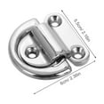 thumbnail image 2 of OUNONA Folding Pad Eye Deck Lashing Ring Stainless Steel D Ring With Plate Fit For Trailer Boat Rv Trucks Camper Van, 2 of 8