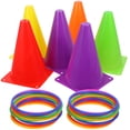 thumbnail image 1 of 1 juego de conos de fútbol, conos de entrenamiento deportivo, conos para lanzar, herramienta para lanzar para niños., 1 of 6