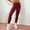 Bloodstone red trousers, variant on Super Elastic Running Fitness Yoga Women'sTwist Bra