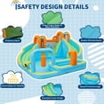 thumbnail image 4 of Memoryfield Inflatable Bounce House for Kids 3-8, 15.9x14 FT Wet Dry Water Slide Bounce Castle with 550W Blower, Indoor Outdoor Jumping House for Backyard Party, 4 of 9