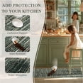 thumbnail image 5 of Bsicpro Kitchen Rugs and Mats 2 Pieces, Non Skid Anti Fatigue Absorbent Runner Rugs for Sink, Green, 20"x32"+20"x47", 5 of 10