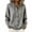 Gray, variant on Cardigan Sweaters for Women Hooded Long Sleeve Loose Fit Button down Sweater Coat Fall Casual Warm Knit Outerwear Gray M