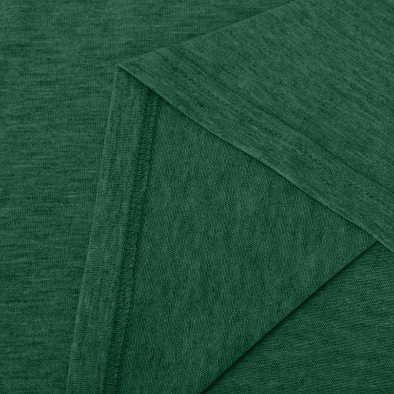 RYRJJ Womens Summer Tops Flutter Short Sleeve Tshirts Drawstring V-Neck  Eyelet Loose Fit Casual Blouse Tops(Green,XXL)