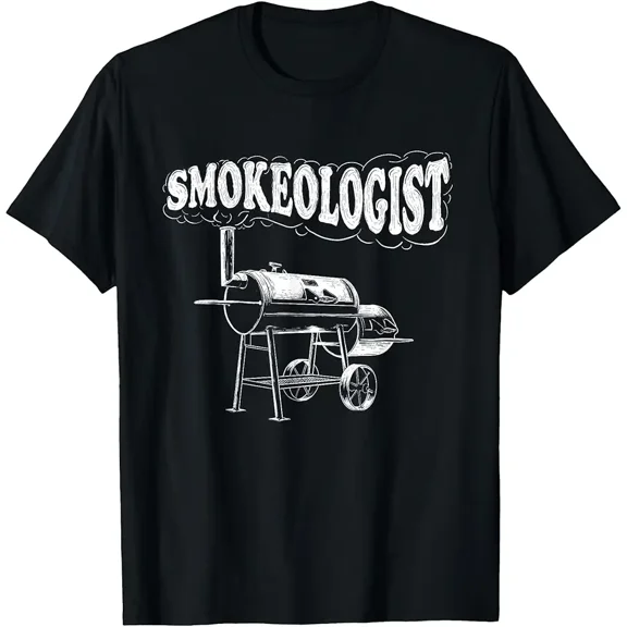 Smokeologist BBQ Pitmaster Graphic for Men Short Sleeve T-Shirt