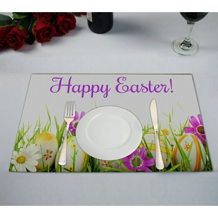 

GCKG Happy Easter Placemat 12x18 inches Set of 2