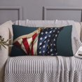 thumbnail image 4 of Kdxio American Flag Pattern Pillowcase with Envelope Closure,20" x 36" Pillow Cases,Gifts for Men or Women-No pillow, 4 of 5