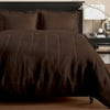 Faux Suede Comforter Set, Chocoalte