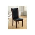 thumbnail image 2 of Benzara Manhattan I Contemporary Side Chair, White Finish, Set of 2-Color:Dark Cherry, 2 of 3