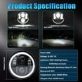 thumbnail image 7 of Aumotop Motorcycle Headlight,5-3/4'' Beam DRL Turn DRL Turn 5.75 Hi/Lo Beam DRL 5.75 inch LED Hi/Lo Beam Round COMETX ERYUE, 7 of 7