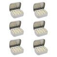 thumbnail image 1 of Paleta de 6 piezas para pintura, paleta de acuarela para pinturas acrílicas y al óleo, paleta de pintura de 12 pocillos para bricolaje, bandeja para Con caja de hojalata, 1 of 8