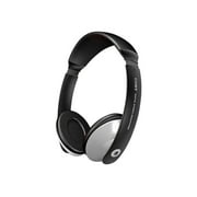 COBY CV 121 - Headphones - full size - wired - 3.5 mm jack - black, white