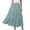 Green, variant on Cottage Bed Skirts Elastic Waist Floral Skirt Light Skirt Girls Woman Skirts Travel plus Size Satin Midi Women's Mid Length With Pockets High Elasticity Waist Flowing Ruffles Casual Summer Blue L