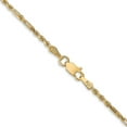 thumbnail image 3 of Auriga 14k Yellow Gold 8inch 1.8mm Diamond-cut Milano Rope with Lobster Clasp Chain Bracelet for Women, 3 of 6