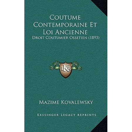 Coutume et loi dissertation