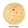 thumbnail image 3 of XINGAG Novelty Tortilla Wrap Shaped Blanket, Funny Realistic Food Warm Throw Blanket, Soft Cozy Blanket for Sofa Bed, Unique Gift for Family Friends, 3 of 6