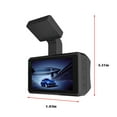 thumbnail image 3 of TIMIFIS Dash Cam 1080P FHD DVR Car Driving Recorder 3.5 Inch IPS Screen Dashboard Camera 170° Wide Angle G-Sensor Parking Monitor Loop Recording Mothers Day Gifts pring, 3 of 6