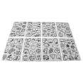 thumbnail image 4 of Juego de sábanas termorretráctiles, patrón de frutas y verduras, hermosa aplicación amplia, patrón de frutas de papel artístico, 8 Uds., 4 of 12