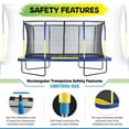 thumbnail image 3 of Upper Bounce 9x15 FT Easy Assemble Rectangle Trampoline with Enclosure – Durable Trampoline for Kids, Toddlers, and Adults – Indoor Trampoline and Outdoor Rectangle Trampoline for Fun and Fitness, 3 of 6