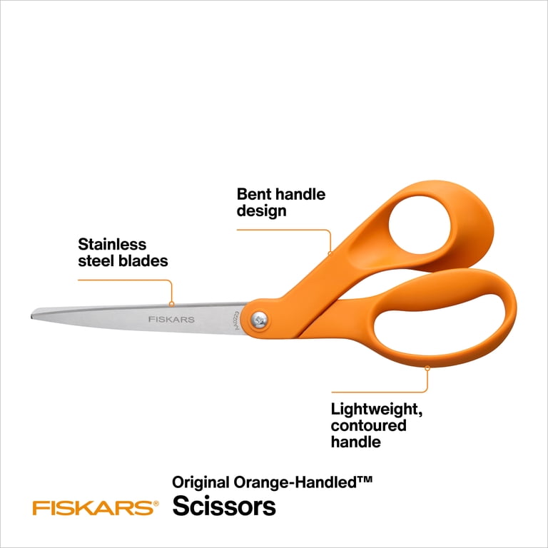 Fiskars 8" Original Orange Scissors, Non-Stick Blades photo 3