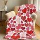 thumbnail image 4 of Las mantas en forma de corazón son un regalo romántico para decorar el hogar, tanto para novias como para esposas. Son ideales para aniversarios, cumpleaños y sofás. Mantas suaves de franela., 4 of 6
