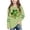 Mint Green, variant on Girls St. Patrick's Day Long Sleeve Shirt Mint Green Shamrock Celtic Knot Gold Accents Asymmetrical Hem Casual Top Soft Irish Pride Kids Clothing,Size 3 T