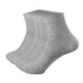 thumbnail image 2 of WTOBBY 10 Pairs Men's Cotton Blend Crew Socks Value Pack, Durable Casual Work Socks with Reinforced Heel/Toe Construction, All-Match Solid Colors Moisture-Wicking Socks,Gray, 2 of 3