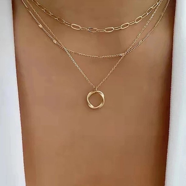 Conjunto de dijes de estrella y corazón de circonita de cristal para mujer, conjunto de COLLAR COLGANTE en capas de dijes para mujer, joyería Vintage con diamantes de imitación cuadrados a la moda
