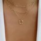 thumbnail image 1 of Conjunto de dijes de estrella y corazón de circonita de cristal para mujer, conjunto de COLLAR COLGANTE en capas de dijes para mujer, joyería Vintage con diamantes de imitación cuadrados a la moda, 1 of 4