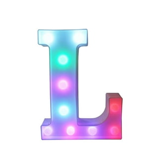 Light Up Digital LED Luminous Number Light 5 Colorful with Remote Control 16 Color Variations LED MARQUEE Letter Light. Decorative Sign for Party