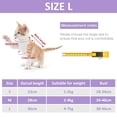 thumbnail image 2 of Cat rehabilitation suit suitable for abdominal trauma and postoperative spasm, suitable for cats, dogs and respirable surgical body suit, 2 of 5