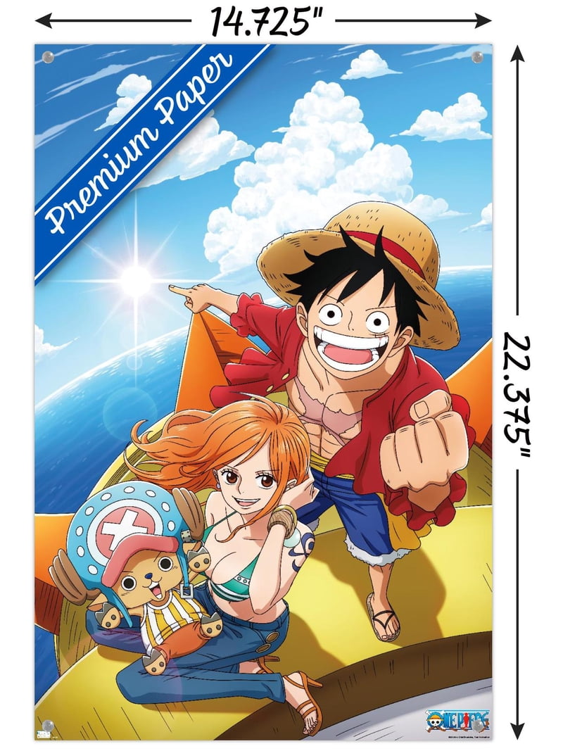 One Piece: Fishman Island - Luffy, Nami, Tony Tony Chopper Wall
