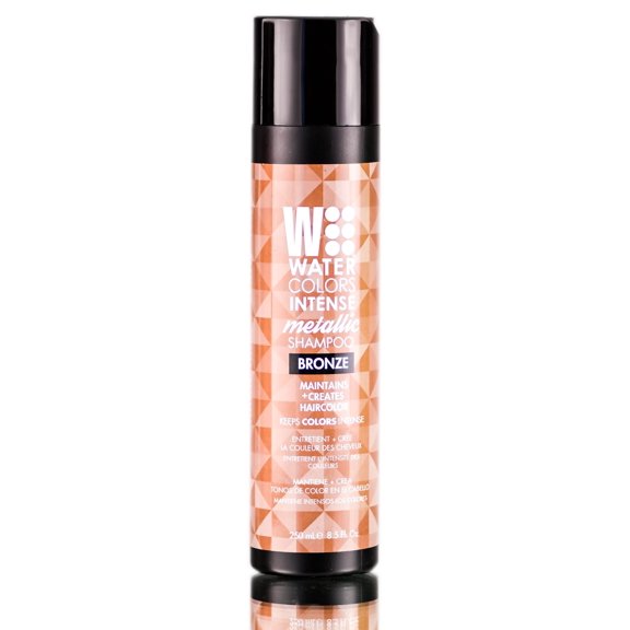 8.5 oz , Tressa Watercolors Intense Metallic Bronze Shampoo , Hair Scalp - Pack of 1 w/ SLEEK Teasing Comb