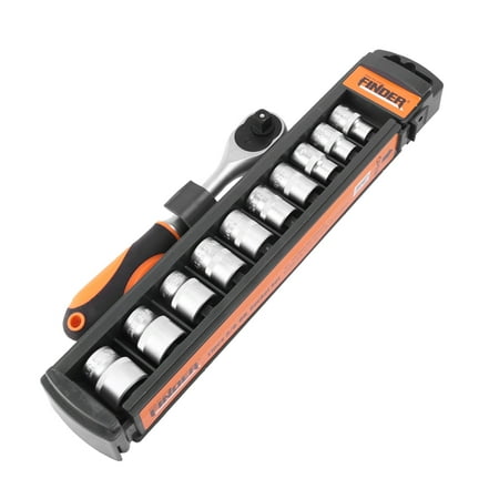 

FINDER 11PCS Sleeve Ratchet Hexagon Socket Wrench Set Chrome Vanadium Steel Spanner Garage Hand Tool Auto Repair Tools 3/8