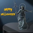 thumbnail image 2 of Escultura de esqueleto de muerte Gnomo de Halloween Adornos vintage de Halloween, 2 of 5