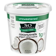 So Delicious Vegan, Unsweetened Plain Coconut Milk Yogurt Alternative, 24 oz Container