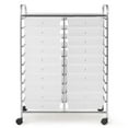 thumbnail image 1 of Patiojoy 20-Drawers Rolling Storage Cart with Organizer Top Clear, 1 of 4