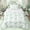 White Green, variant on Erosebridal Kawaii Ribbon Queen Comforter Set for Kid, Butterfly Knot Bedding Comforter Set, White Pink, 3-Piece
