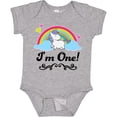 thumbnail image 3 of Inktastic 1st Birthday Unicorn Rainbow 1 Year Old Party Girls Baby Bodysuit, 3 of 5