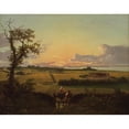 thumbnail image 3 of Christoffer Wilhelm Eckersberg 18x15 Black Modern Framed Museum Art Print Titled - Landscape with a Stile. the Isle of Mon (1810), 3 of 5