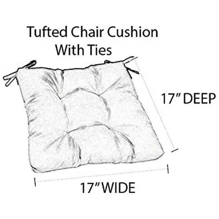 RSH D cor Indoor Outdoor Set of 2 Tufted Dining Chair Seat