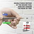 thumbnail image 5 of Spring Double End Nail Punch Set Center Hole Punch Spring Loaded Marker Metal Woodworking Drill Bit, 5 of 5
