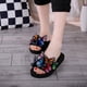 thumbnail image 4 of Sandalias Slide JOEUSTY MIOKE Summer Butterfly Platform 3 cm, 4 of 7