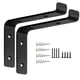 thumbnail image 1 of Soportes de estante de pared de metal con tornillos Tubos de expansión Soporte de tablilla retro, 30x4x15cm 2 piezas sidaley HA002231-01B, 1 of 7
