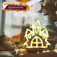 thumbnail image 2 of Halloween Calabaza Gato Luces Ventana S Naranja Púrpura, 2 of 9