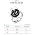 thumbnail image 4 of Rose Flower Cremation Jewelry Urn Ring for Ashes Funeral Keepsake Urn Ring Finger Rose Flower Cremation Urn Ring Memorial Ring with Fill Kit NO.6-NO.10, 4 of 7