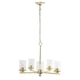 thumbnail image 1 of Luminaria Elegant Designs PT1019-GLD de 52 cm, 5 luces, color dorado, 1 of 9