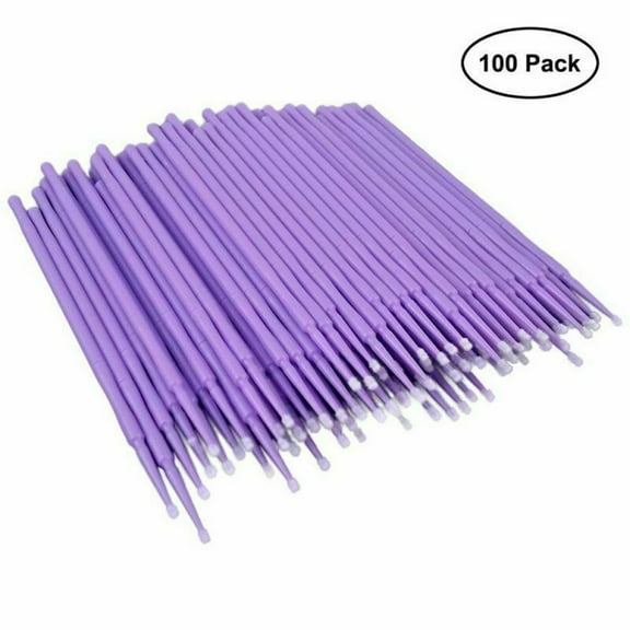 BAGUER 100Pcs Car Detailing Brush Washing Auto Cleaning Kit Touch Up Paint Tips Purple