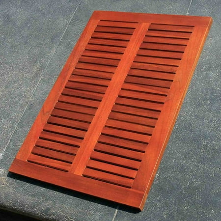 Teak Shower Accessories - Decoteak Teak Spa Shower and Floor Mat
