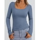 thumbnail image 2 of Camisas de Manga Larga PRETTYGARDEN para Mujer Azul Gris Talle S, 2 of 4