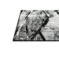 thumbnail image 4 of Allstar Rugs 5' 0" x 6' 11" White Modern Abstract Themed Polypropylene Area Rug with a Black Weathered Texture Design and Grey Accents. Machine-Made in Turkey., 4 of 8
